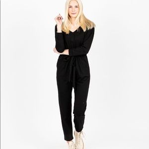 Black Jumpsuit with Pockets: Piper & Scoot